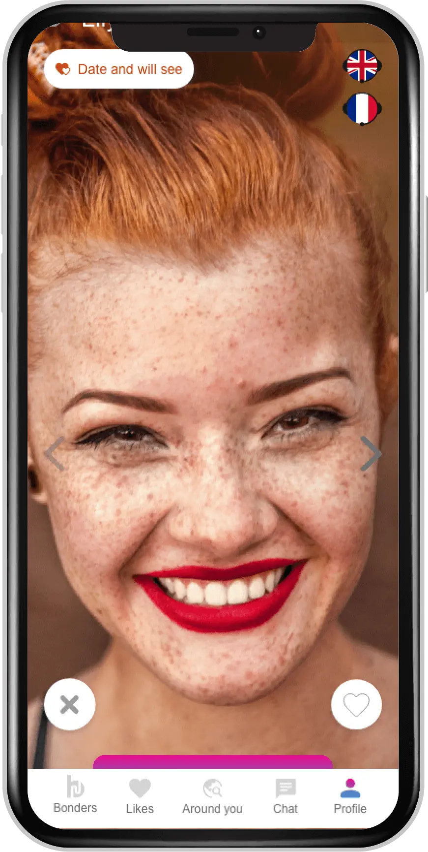 A Bond Ambassador profile in the app